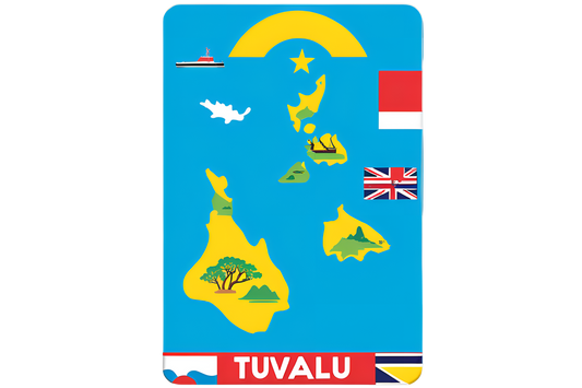 Tuvalu Fridge Magnet