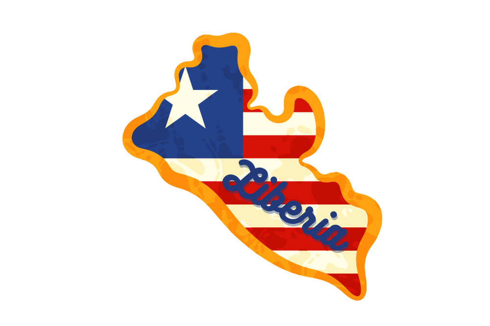 Liberia fridge magnet