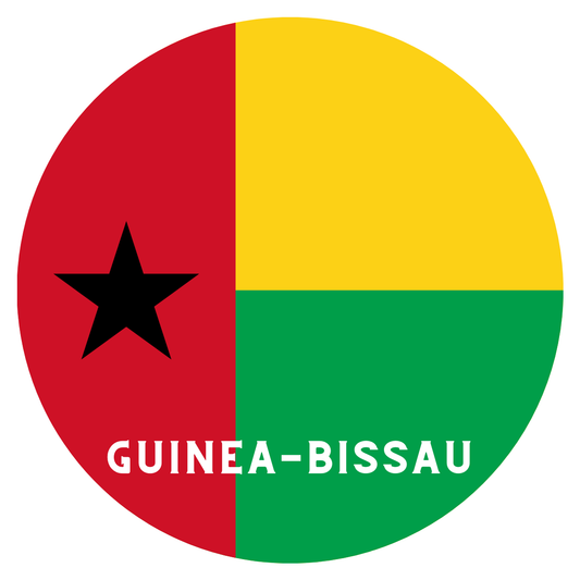 Guinea Bissau flag fridge magnet