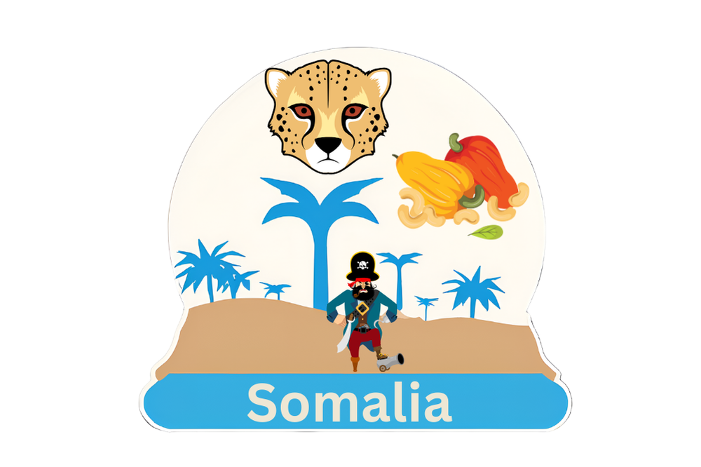 Somalia fridge magnet