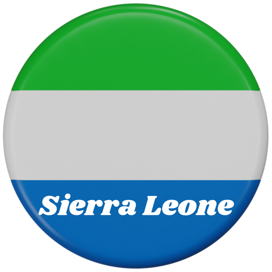 Sierra Leone flag fridge magnet