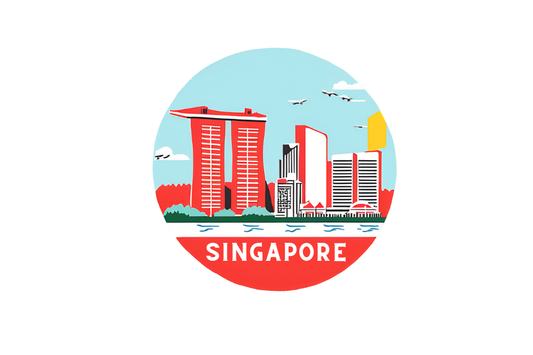 Singapore fridge magnet