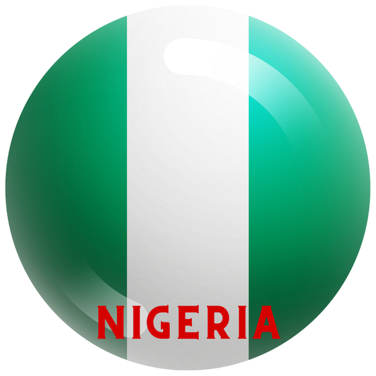 Nigeria flag fridge magnet