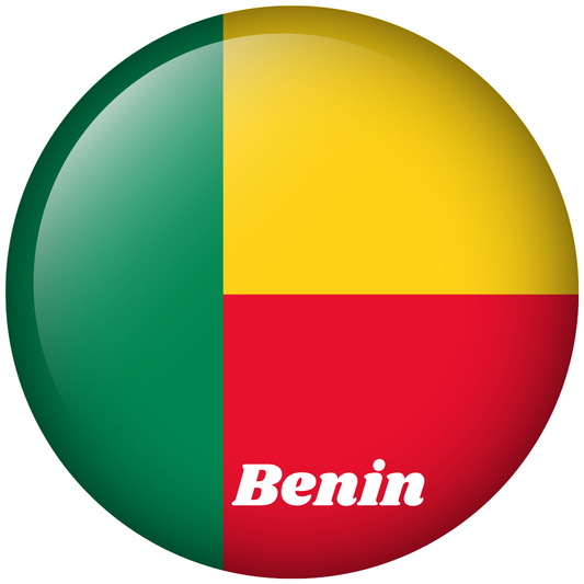 Benin flag fridge magnet