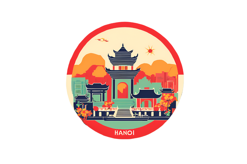 Hanoi fridge magnet