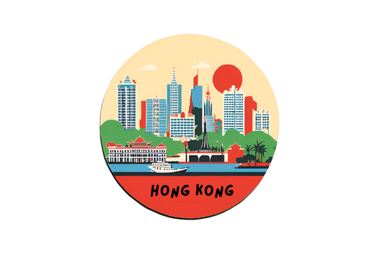 Hong Kong fridge magnet