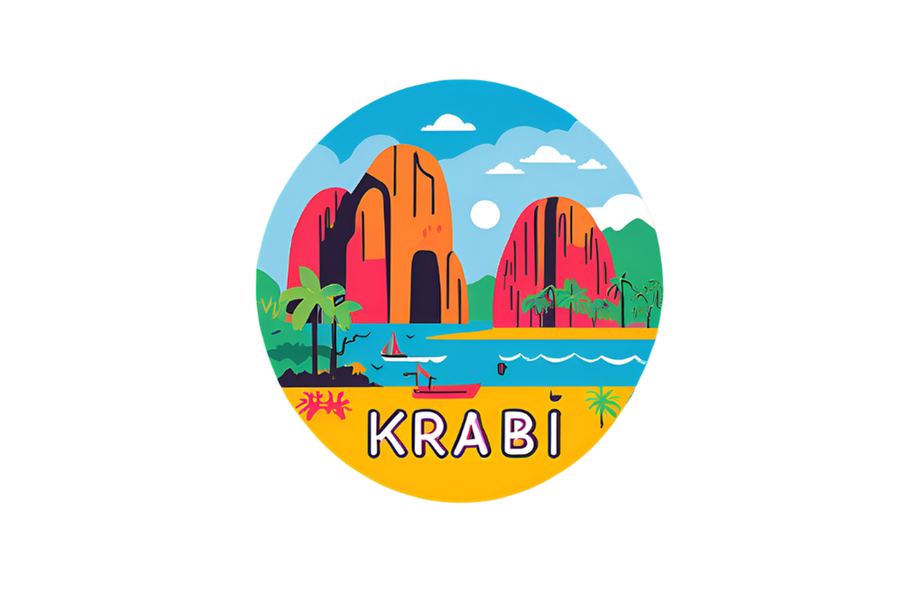 Krabi fridge magnet