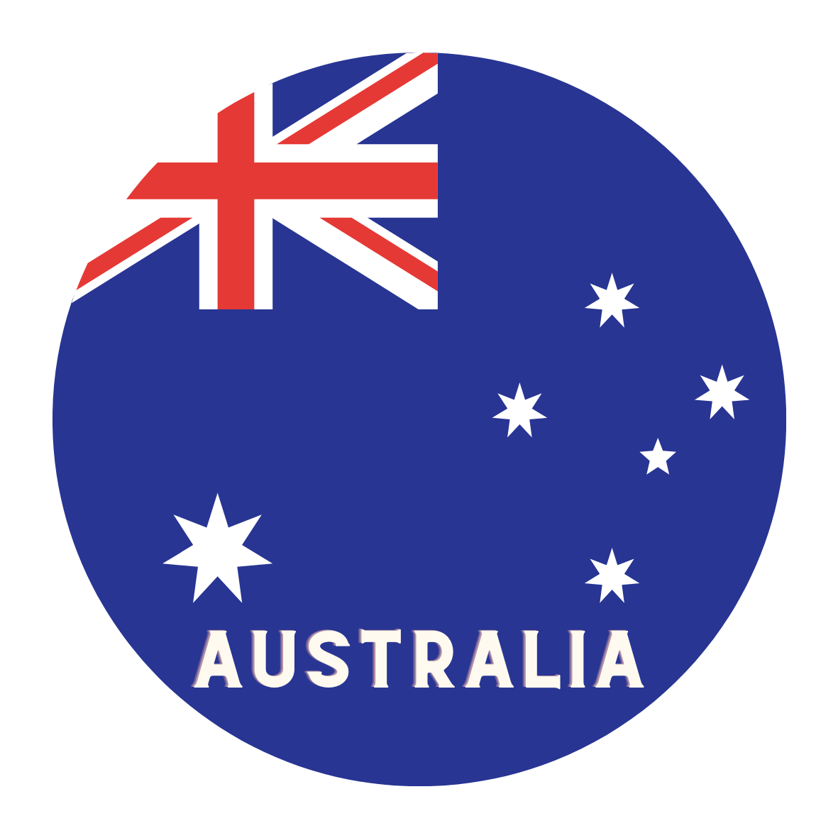 Australia flag fridge magnet