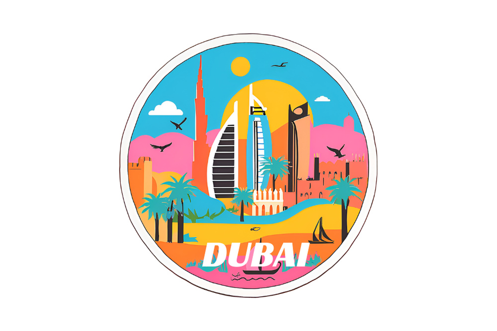 Dubai fridge magnet 2