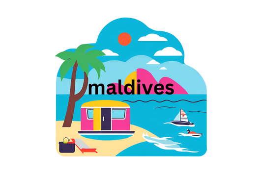 Maldives fridge magnet