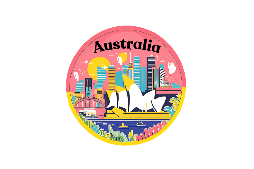 Australia fridge magnet