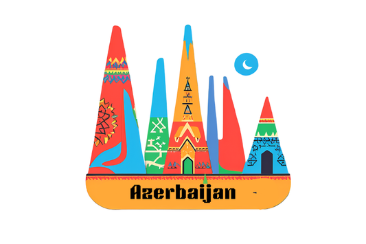 Azerbaijan Fridge magnet