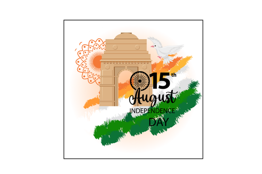 15th Augusta India Independent Day  Fridge magnet