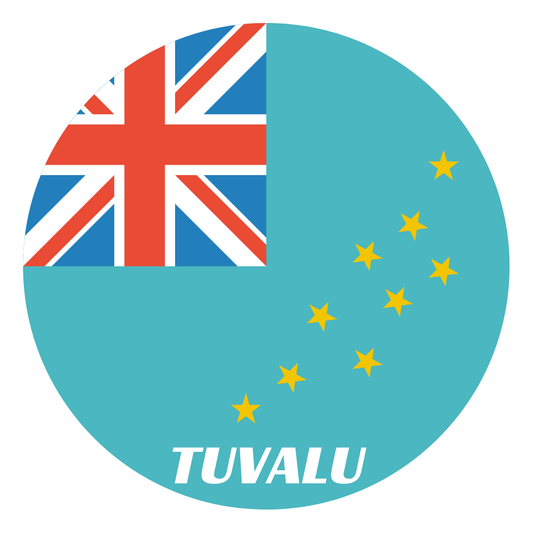 Tuvalu flag fridge magnet