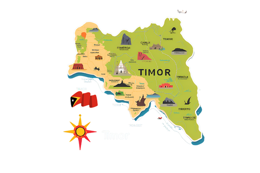 Timor leste fridge magnet