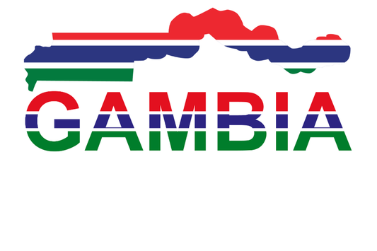 Gambia fridge magnet